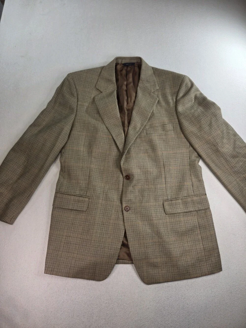 Brooks Brothers Made In Italy Lambswool Houndstooth Sport Coat 43R